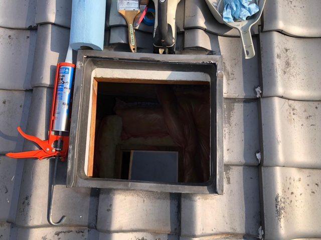 姫路市の天窓の撤去